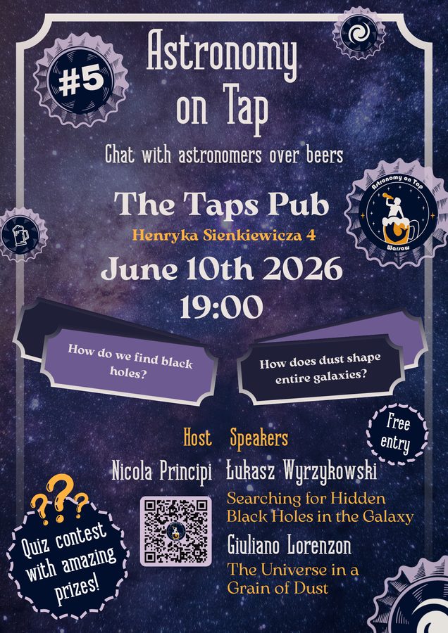Poster for Astronomy on Tap Warsaw #5